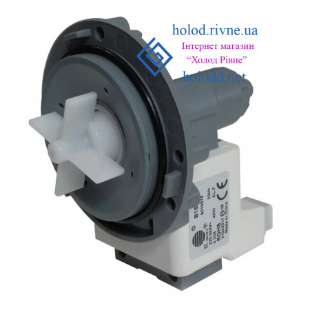 Насос зливний універсальний Hanyu модель B15-6A 40W для пральної машини на 3 саморізи Насос зливний універсальний Hanyu модель B15-6A 40W для пральної машини на 3 саморізи