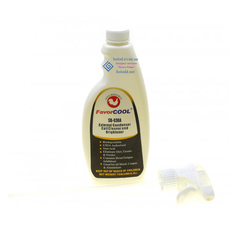 Засіб очищення кондиціонерів спрей FavorCool Sb-930, 0,5 л, (випарник +конденсатор ), жовтий