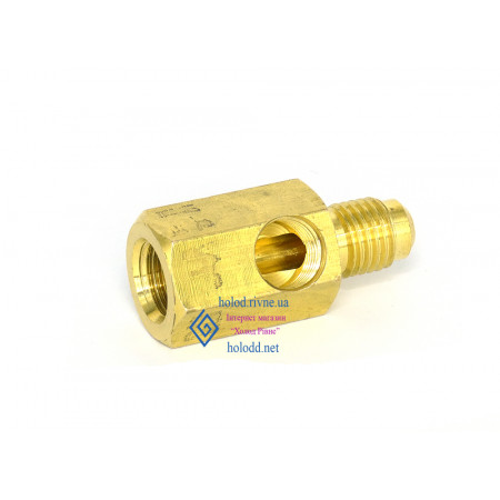 Перехідник до вакуумного насосу під манометр  HR(SAE 1/4-1/4. NPT1/8)